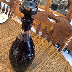 Deep Purple Crystal liquor canister